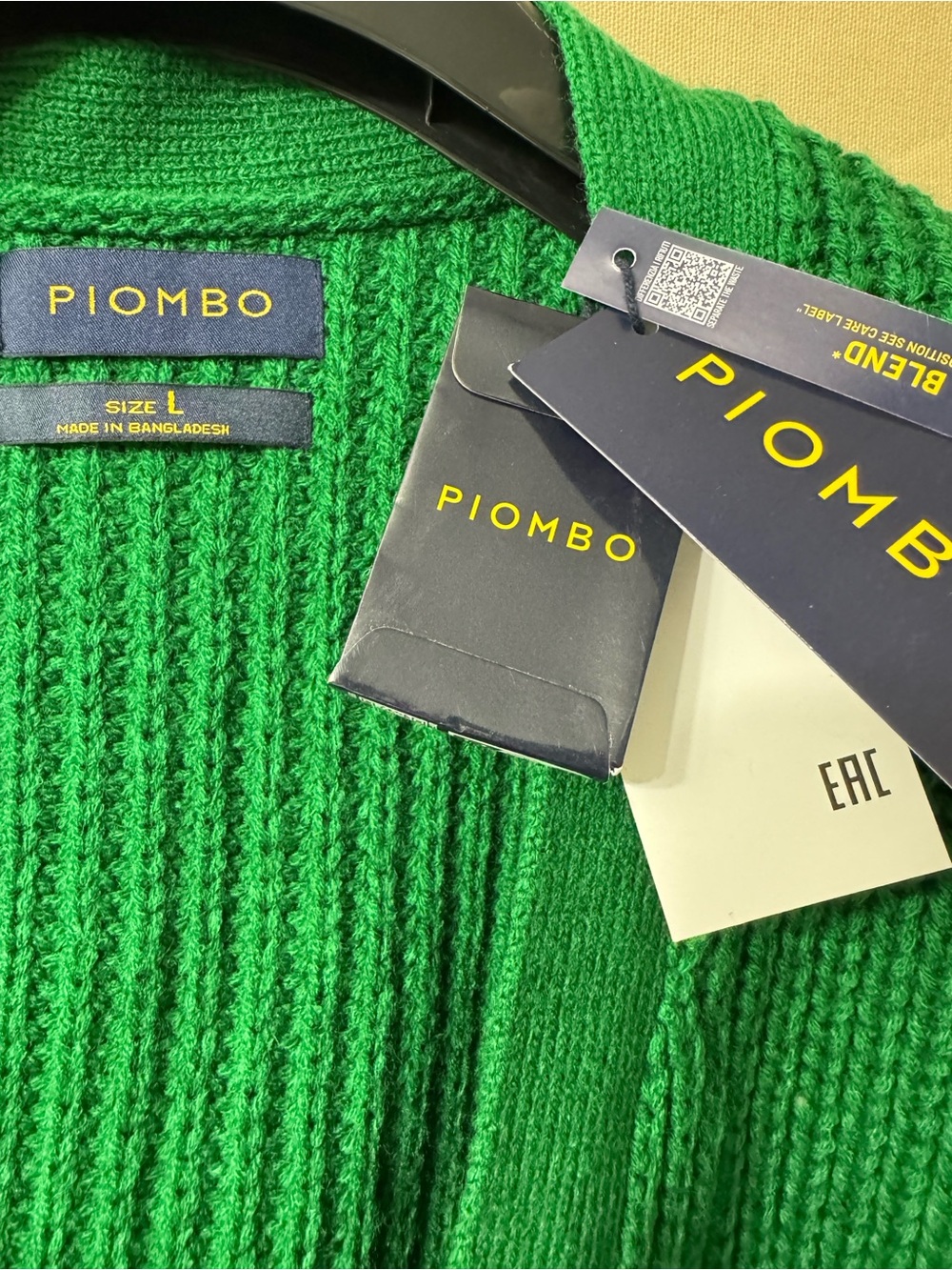 Piombo Green Oversized V-Neck Button Cardigan Sweater - Picture 6 of 9